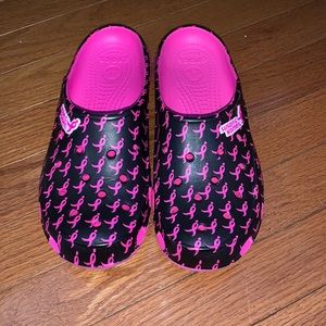 BREAST CANCER AWARENESS CROCS
